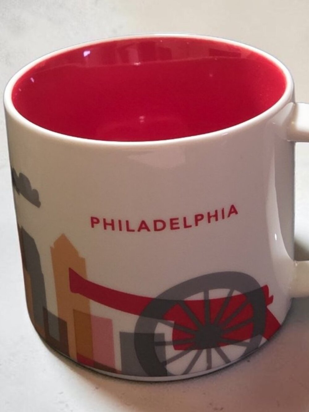 Starbucks Philadelphia You Are Here 14oz Coffee Tea Mug Cup 2015